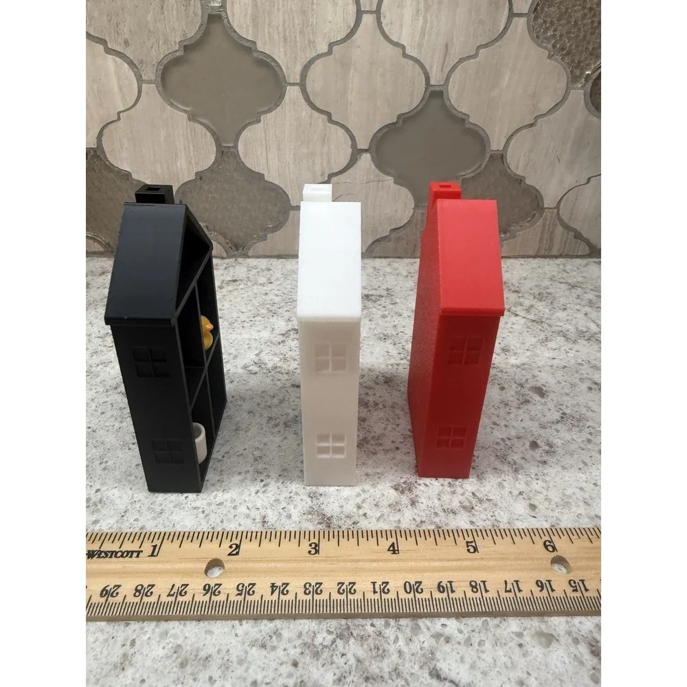 House Shaped Trinket Shelf For Printer Shelf Tray Display Miniatures Pick Color